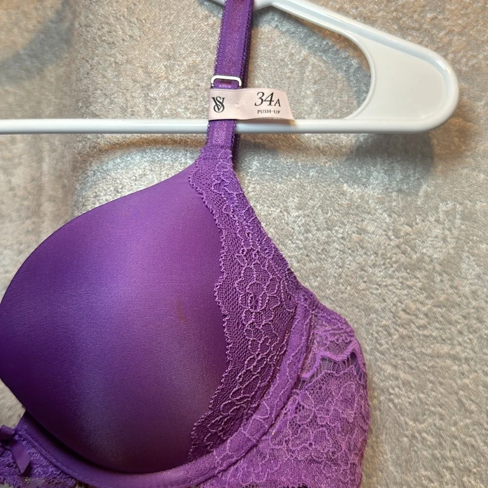 Victoria's‎ Secret Dream Angels Purple Lace Push-Up Bra 34A 11206496